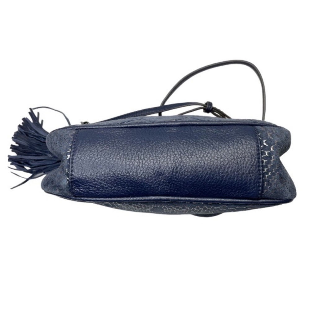 AIMEE KESTENBERG Blue Suede Snake Print Crossbody - Picture 9 of 11